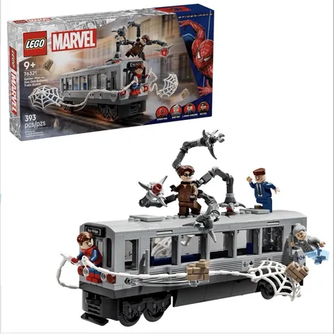 LEGO Marvel Spider-Man vs. Doc Ock Subway Train Scene 76321 393 pcs 9+