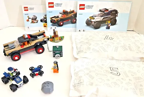 LEGO 60449 CITY Police Car Chase Complete Set w/ 2 Sealed Bags No Box