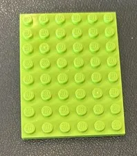 LEGO Lot 1 Green Flat Part #3036 Piece 6x8 Plate