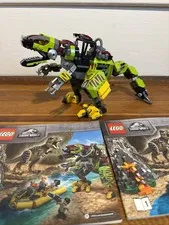 *incomplete Dino Mech, ships assembled* LEGO Jurassic World Dino Mech only 75938
