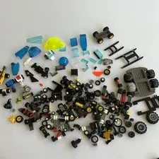 LEGO Huge Bulk Lot Car Building Set Wheels, Tires, Axles, Vehicles Bundle