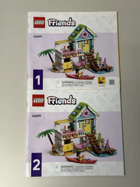 LEGO Friends 42699 Beach House with Seals  Instruction Manuals Only