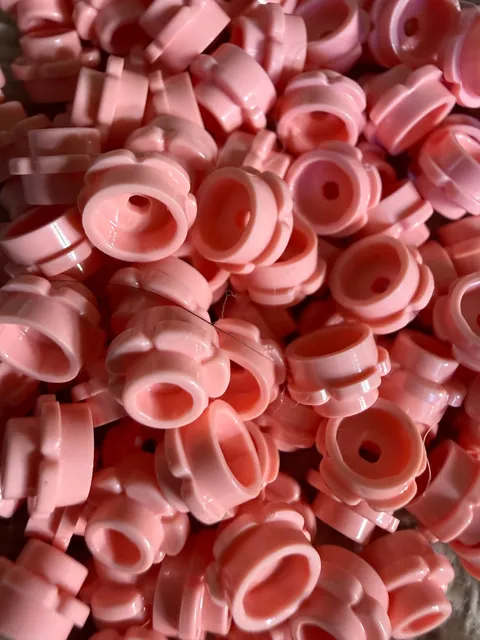 LEGO-NEW-#24866-WARM PINK -ROUND PLATE-1 X 1W/ FLOWER EDGE-5 PETALS-25 PIECES