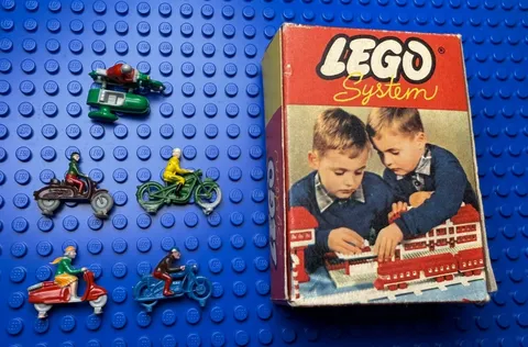 LEGO System Motorcycle Bicycle 270 1950's 50's Vintage RARE COMPLETE - Kliklok