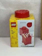 LEGO Storage Brick 1 Stud Square Bright Red Box 40010630 Stackable New