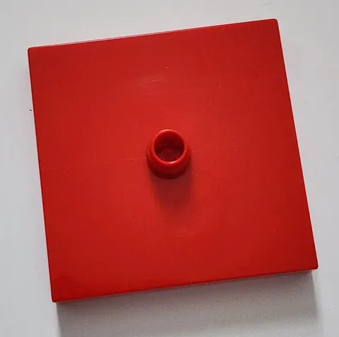 Lego Red Duplo Turntable 4 x 4 Base, Flush Surface 92005