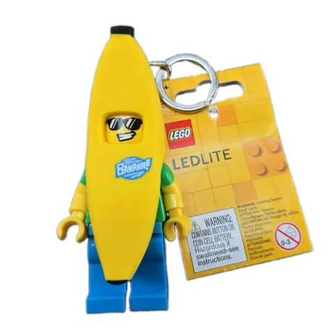 SATISFYING LEGO Minifigures Keychain Light Banana Guy NEW LGL-KE118H Banana LED
