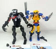 LEGO LOT WOLVERINE 76257 & VENOM 76230 INCOMPLETE PCS MISSING-with INSTRUCTIONS