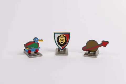 Exclusive Lego VIP 3 Magnet Set - Castle, Retro Space,   Wooden Duck