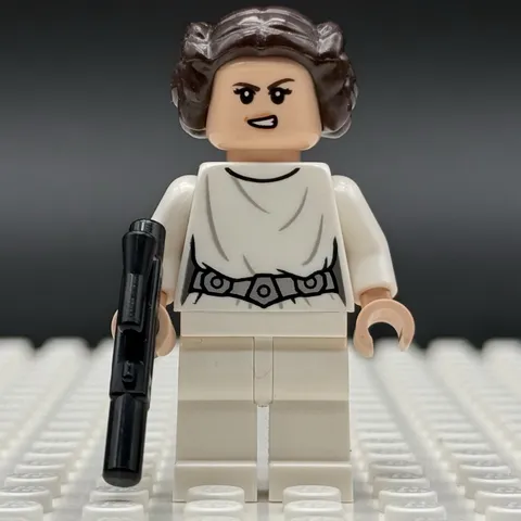 Lego Star Wars Princess Leia Minifigure Crooked Smile 75229 75339 sw0994