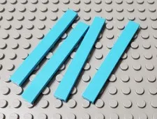 LEGO Lot of 4 Medium Azure 1x8 Friends Tile Pieces