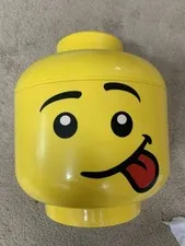 LEGO Male Head Stackable Storage Container Large 11"