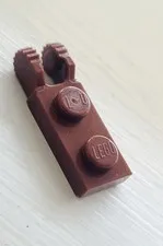 LEGO 44302 reddish brown Hinge Plate 1x2 Locking w/ 2 Fingers on End➡️1pc