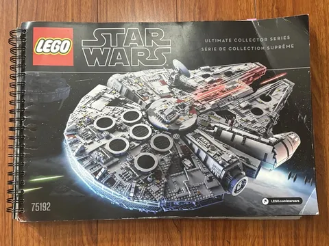 LEGO Milenium Falcon 75192 Star Wars INSTRUCTIONS MANUAL BOOK ONLY - NO BRICKS
