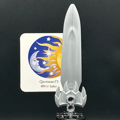 LEGO Brand KNIGHTS KINGDOM Large Figure Weapon PART ~50623~ PEARL LIGHT GRAY x1