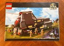 Original LEGO 7184 Trade Federation MTT Instruction Manual Star Wars 2000