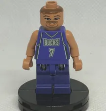 LEGO NBA (3563) Toni Kukoc Minifigure #7 Milwaukee Bucks Basketball nba003