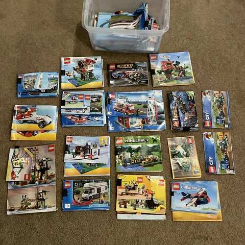 HUGE RARE LOT of Lego manuals city & creator AS Shown. VINTAGE