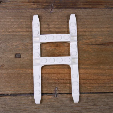 LEGO White 30248 40939 Helicopter Sled Rails 12 x 6 Qty 1