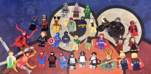 LEGO Plastic Minifigure Lot - Assorted Mixed Characters, Assorted Characters