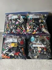 LEGO Bulk Lot Mixed Bricks Pieces Parts Multicolor Plastic in Zip Bags