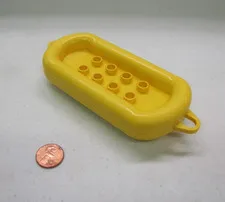 LEGO DUPLO YELLOW RAFT BOAT CANOE DINGY Water Craft Fun Play 1984 Vintage