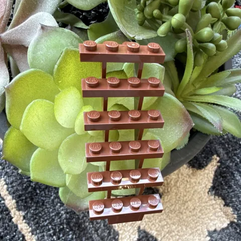 LEGO Brown Plastic Ladder Piece - Genuine LEGO Replacement Part