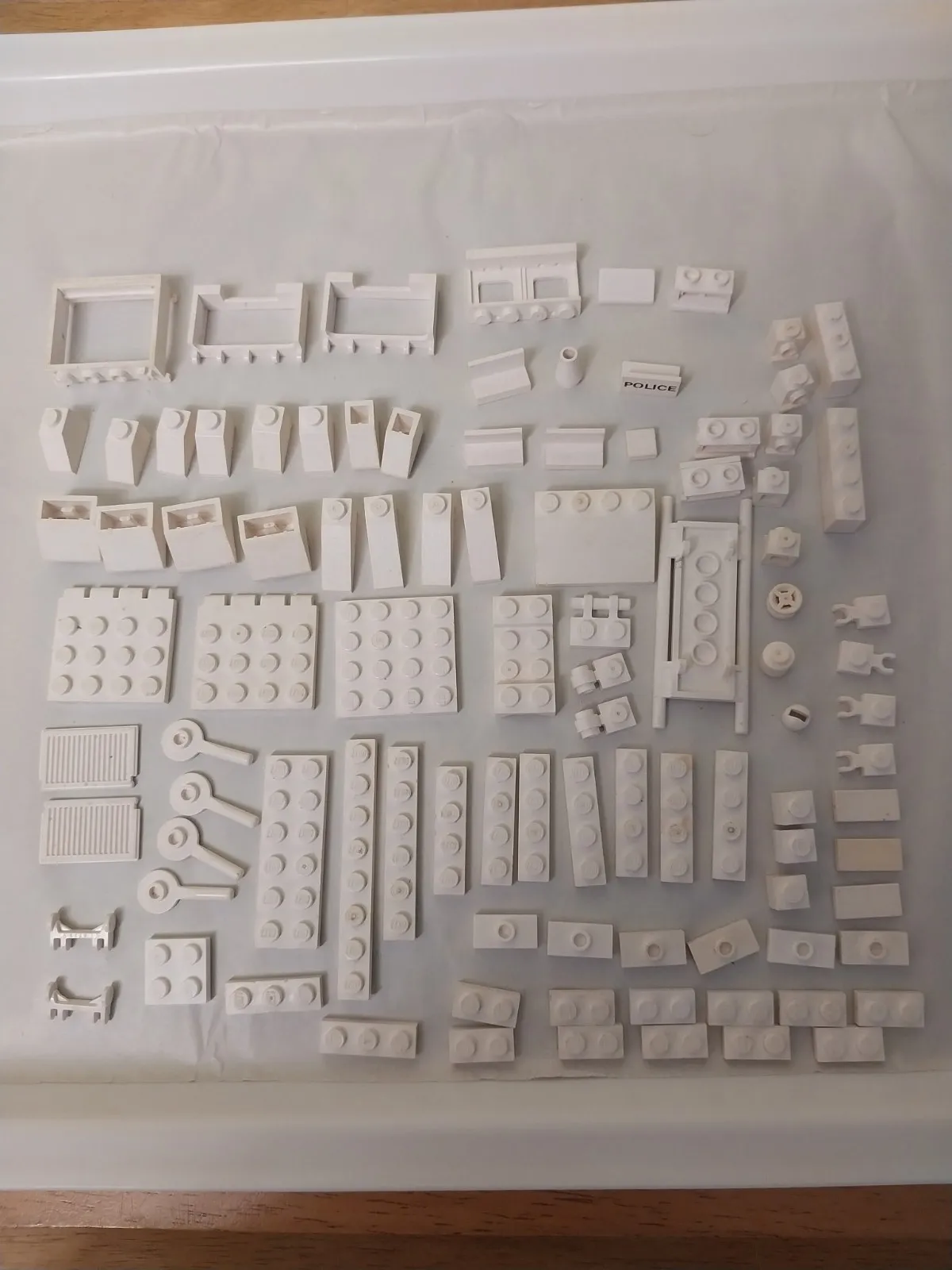 96 Vintage 1980s White Lego Lot