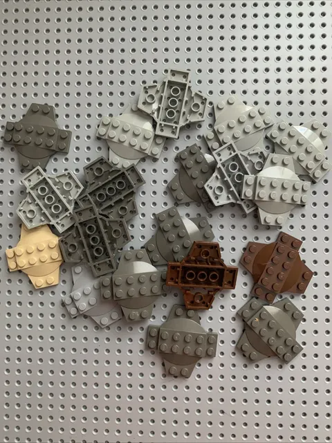 Lego 30303 Plate Modified 6x66x2/3 Cross w Dome 19 pieces mix color  star wars