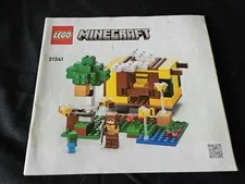 LEGO Minecraft: The Bee Cottage House Toy Animals (21241) INSTRUCTIONS ONLY