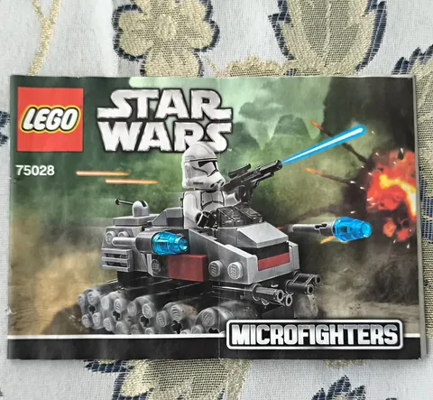 LEGO instructions Star Wars 75028 Clone Turbo Tank booklet DE/EN/FR/NL