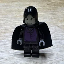 LEGO Harry Potter Severus Snape Minifigure w/ Cape Plastic Age 6+ 1pc