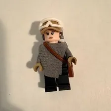LEGO Minifigure sw0791 Star Wars Jyn Erso Rogue One Gray Poncho Satchel Helmet