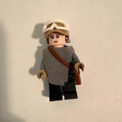 LEGO Minifigure sw0791 Star Wars Jyn Erso Rogue One Gray Poncho Satchel Helmet