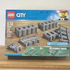 LEGO CITY 60205 Flexible Train Tracks Set Gray 20 Pieces