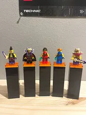 LEGO NINJAGO Minifigures Lot of 5, chen, kai, and jay with 2 of chens army