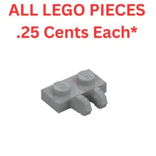LEGO 50340 1x2 Hinge Plate Dual Fingers Light Bluish Gray - Genuine LEGO Bulk