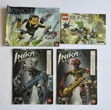 INSTRUCTION MANUAL ONLY LEGO Bionicle 8696 + 70778 + 8732 + 8727