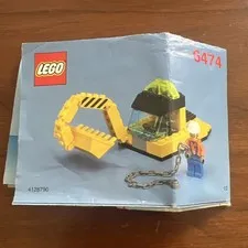 LEGO 6474 Instructions Manual Only LEGO Town 4-Wheeled Front Shovel