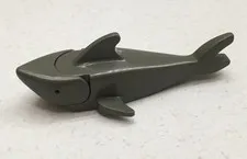 LEGO Shark Dark Gray Minifigure Animal Ocean Pirate Castle Vintage 2547c01