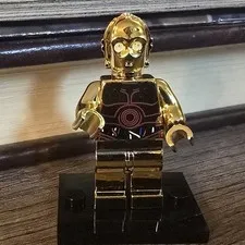 Lego Star Wars Chrome Gold C-3PO Custom Printed Minifigure