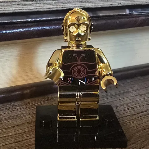 Lego Star Wars Chrome Gold C-3PO Custom Printed Minifigure