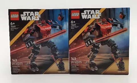 LEGO Star Wars Darth Maul Mech (75411) Ages 6+ 143 Pcs LOT OF 2