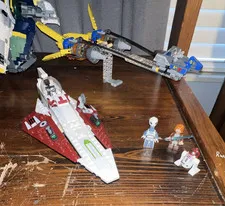 LEGO Star Wars obi-wans Starfighter instructions and all minifigs. Retired set