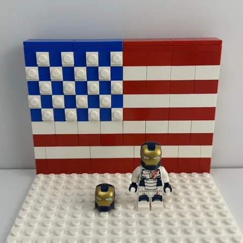 Lego Iron Legion Mini figure From Set #76038 Attack On Avengers Tower