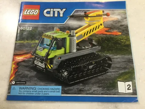 LEGO CITY VOLCANO EXPLORATION CRAWLER REPLACEMENT MANUAL ONLY BOOK # 2    60122