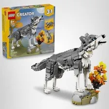 31393 - LEGO Creator 3 in 1 Forest Animals: Gray Wolf - Building Toy