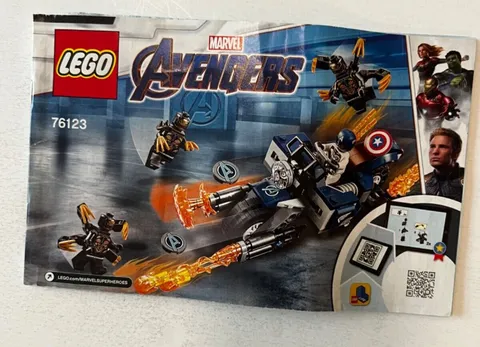 LEGO Marvel Avengers 76123  Instruction Manual Booklet INSTRUCTIONS ONLY