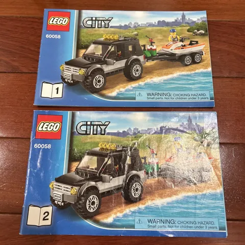 LEGO City: SUV with Watercraft (60058) Complete with Instructions