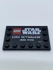 Lot Of LEGO Star Wars Printed Name Plates, 75327, 75304, 75277, 75381